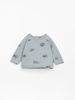 T-shirt with hedgehog print