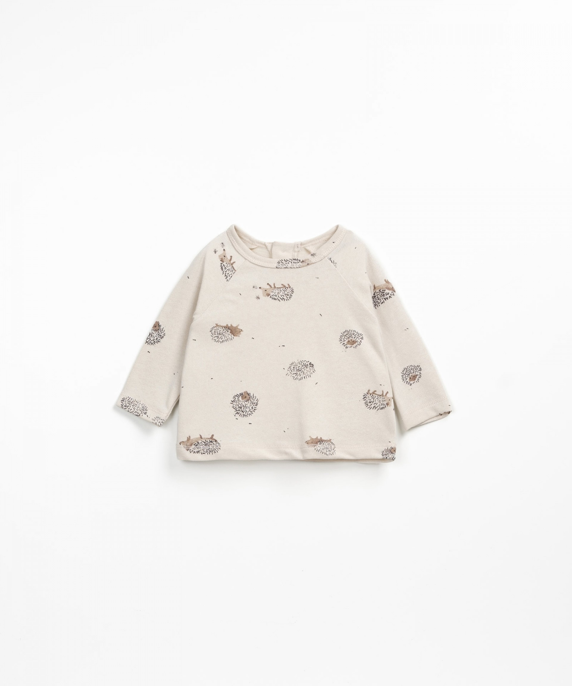 Jersey t-shirt with hedgehog print | Wooden Memories