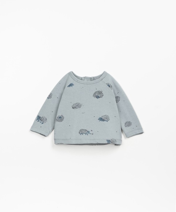 T-shirt with hedgehog print