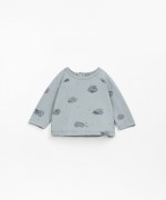 Jersey t-shirt with hedgehog print | Wooden Memories