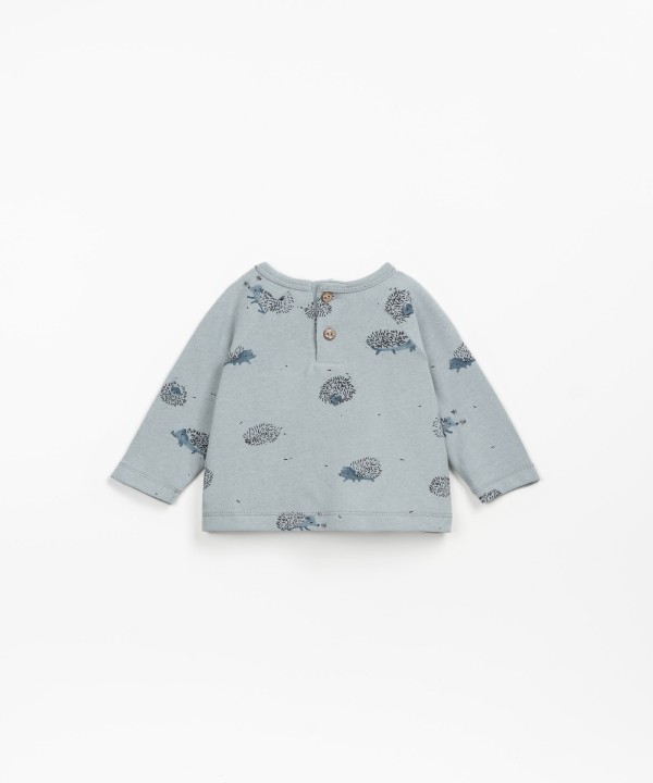 T-shirt with hedgehog print