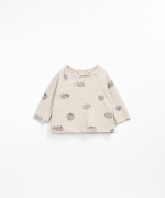 Jersey t-shirt with hedgehog print | Wooden Memories