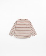 Striped jersey t-shirt | Wooden Memories