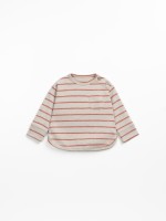 STRIPPED RIB FLAMÉ LS T-SHIRT STRIPPED RIB FLAMÉ LS T-SHIRT