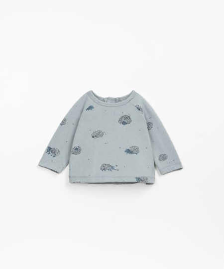 T-shirt with hedgehog print