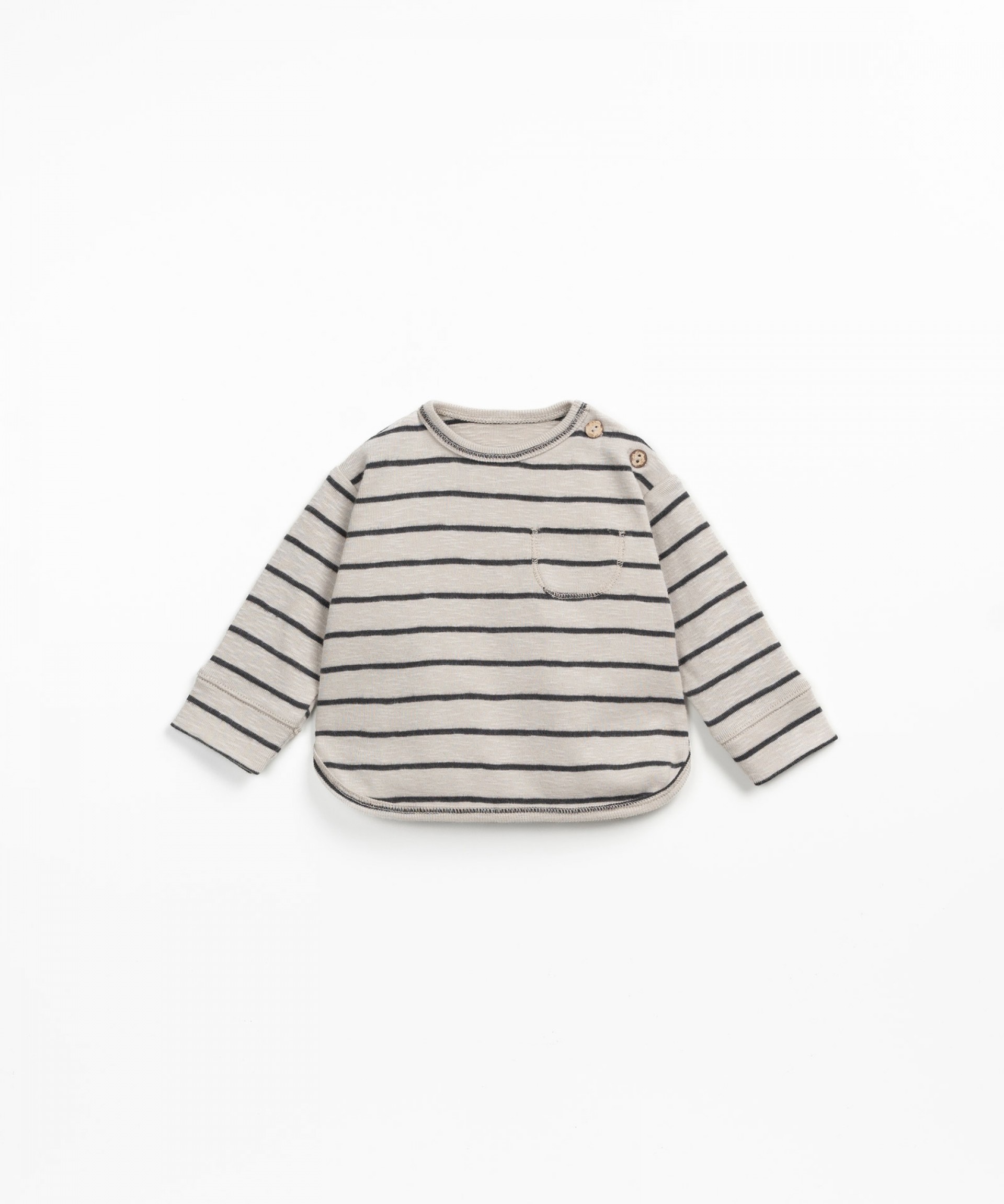 Striped jersey t-shirt | Wooden Memories