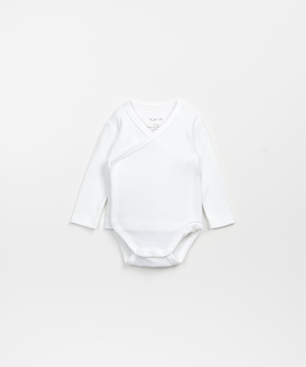 Body trespasse em mistura de algod�o org�nico e algod�o reciclado