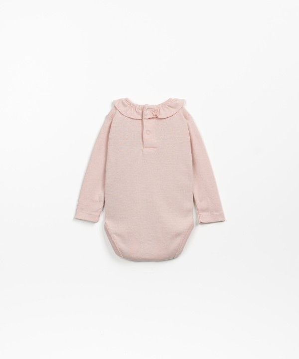 Jersey bodysuit in organic cotton and recycled cotton