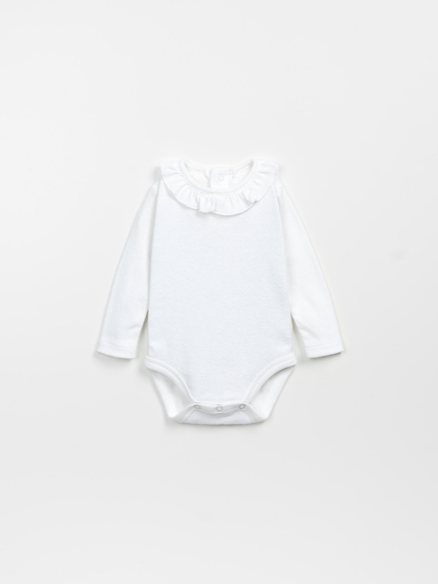 Jersey bodysuit in organic cotton and recycled cotton