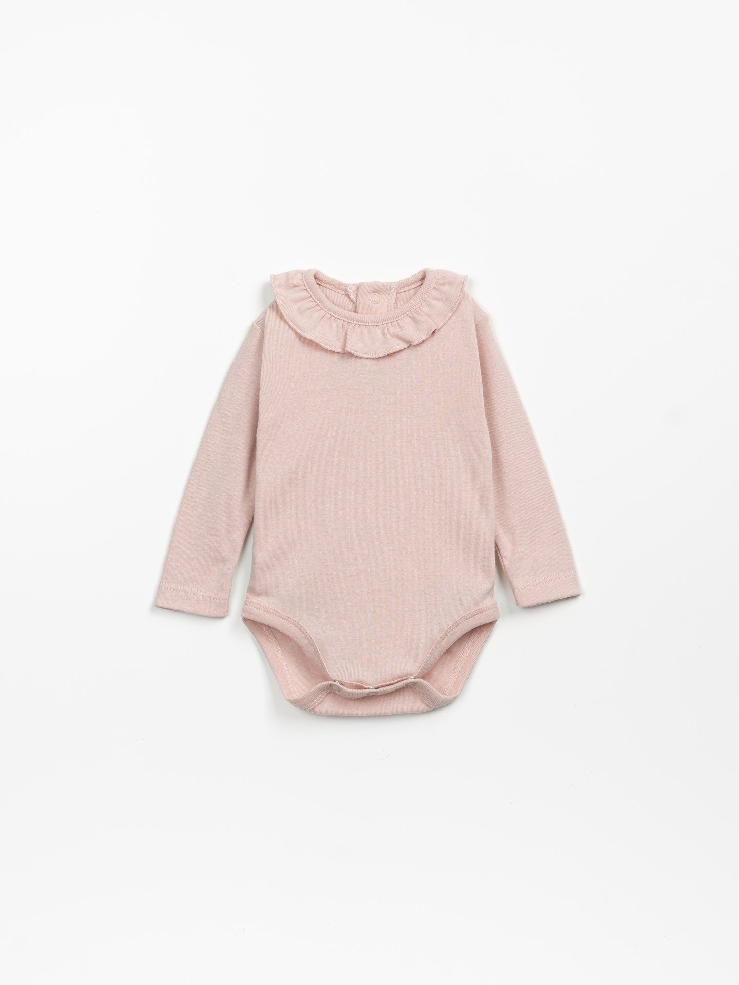 Body di maglina in cotone biologico e cotone riciclato