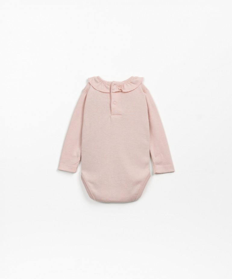 Body di maglina in cotone biologico e cotone riciclato