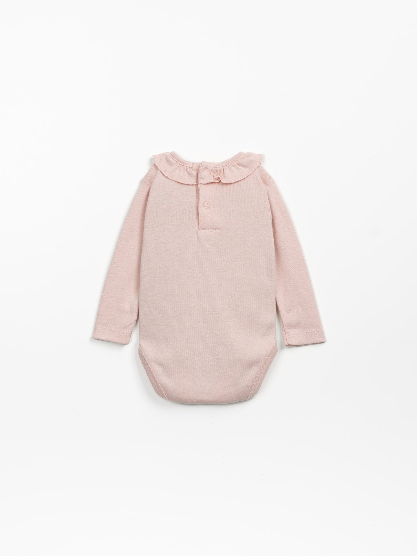 Body di maglina in cotone biologico e cotone riciclato