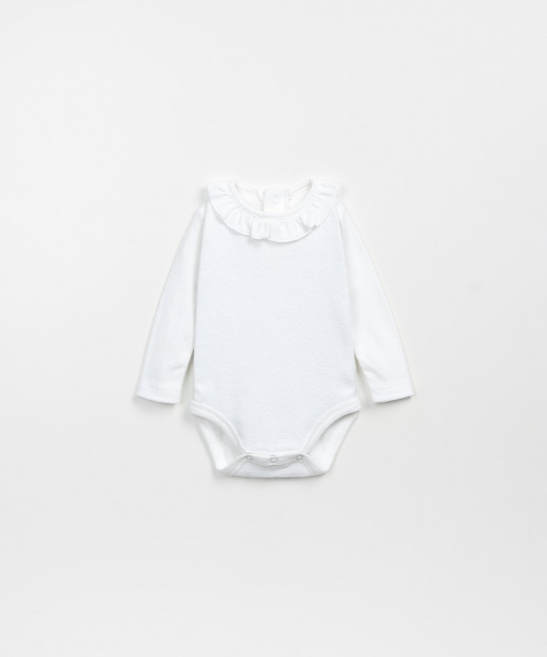 Jersey bodysuit in organic cotton and recycled cotton