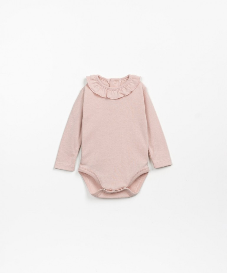 Jersey bodysuit in organic cotton and recycled cotton