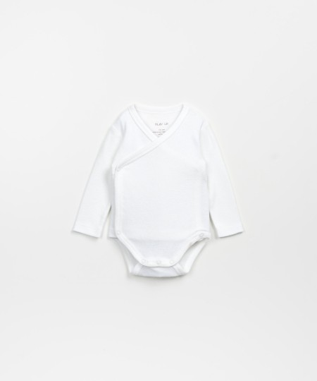 Body trespasse em mistura de algod�o org�nico e algod�o reciclado