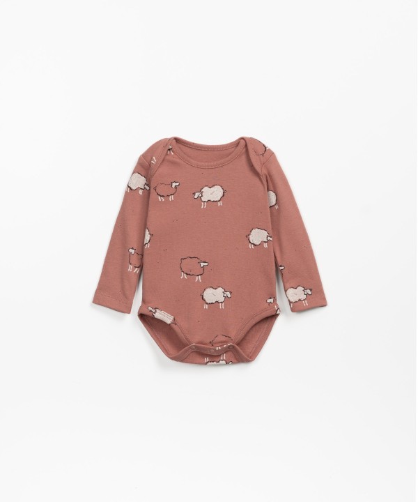 Bodysuit with sheep print