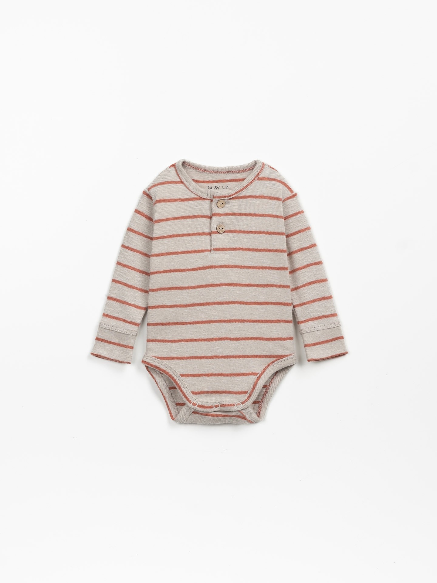 Striped bodysuit in organic cotton