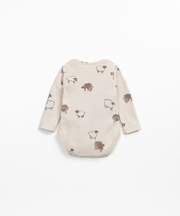 Bodysuit with sheep print