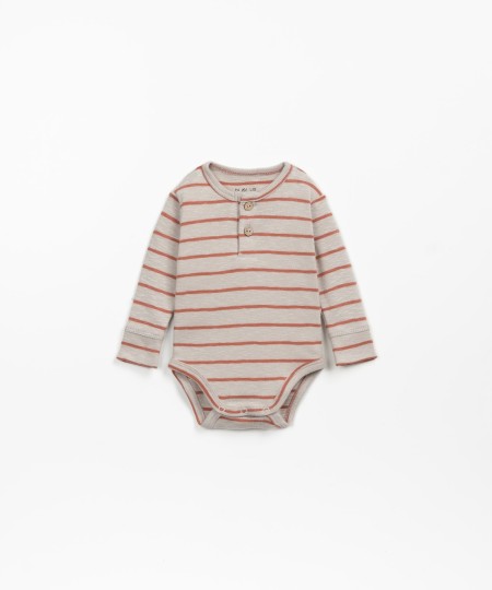 Body de algod�n org�nico a rayas