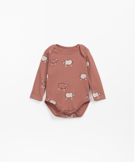 Bodysuit with sheep print