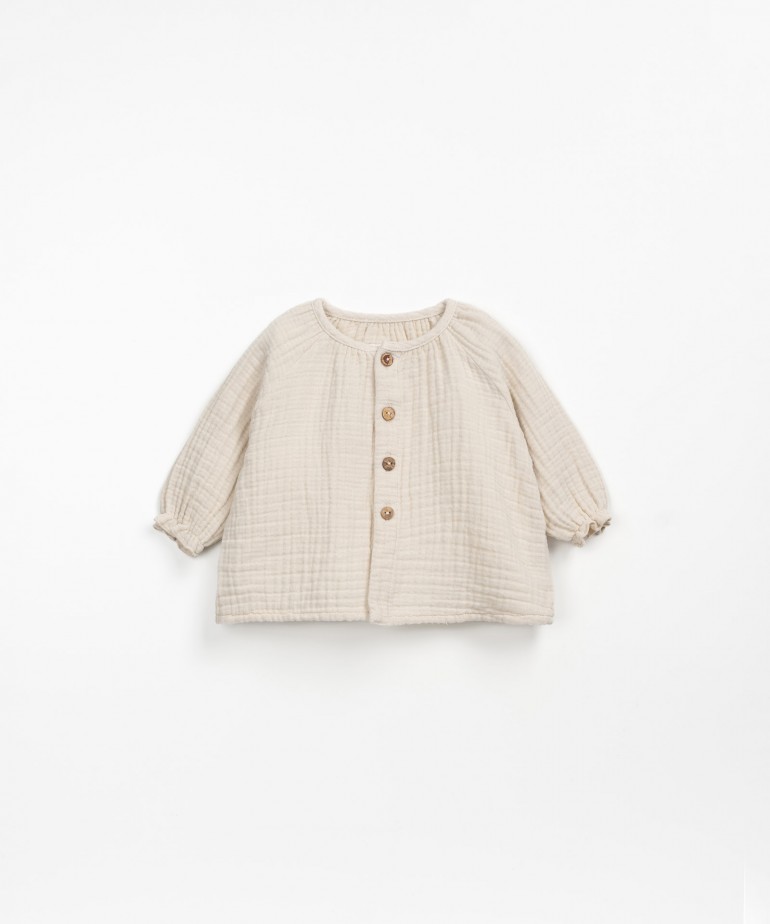 Blusa in tessuto di cotone