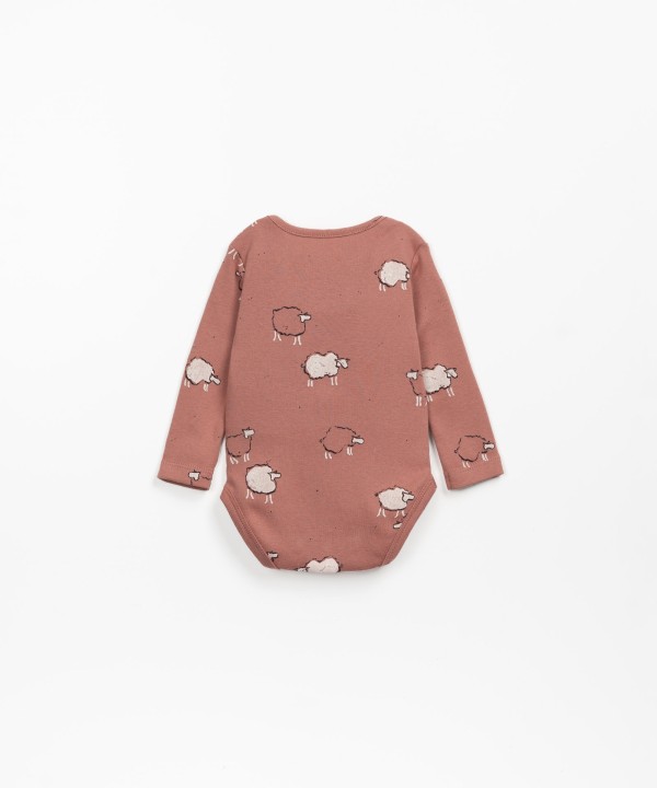 Bodysuit with sheep print