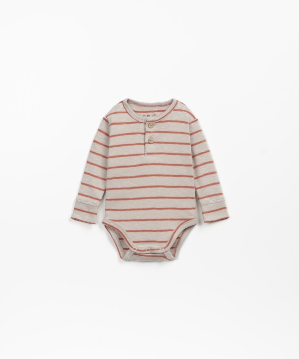 Body de algod�n org�nico a rayas