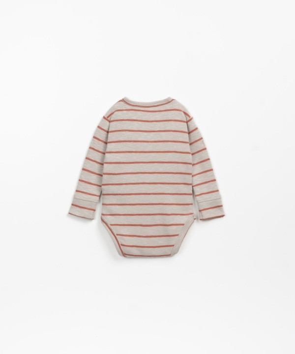 Body de algod�n org�nico a rayas