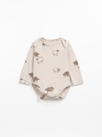 Bodysuit with sheep print