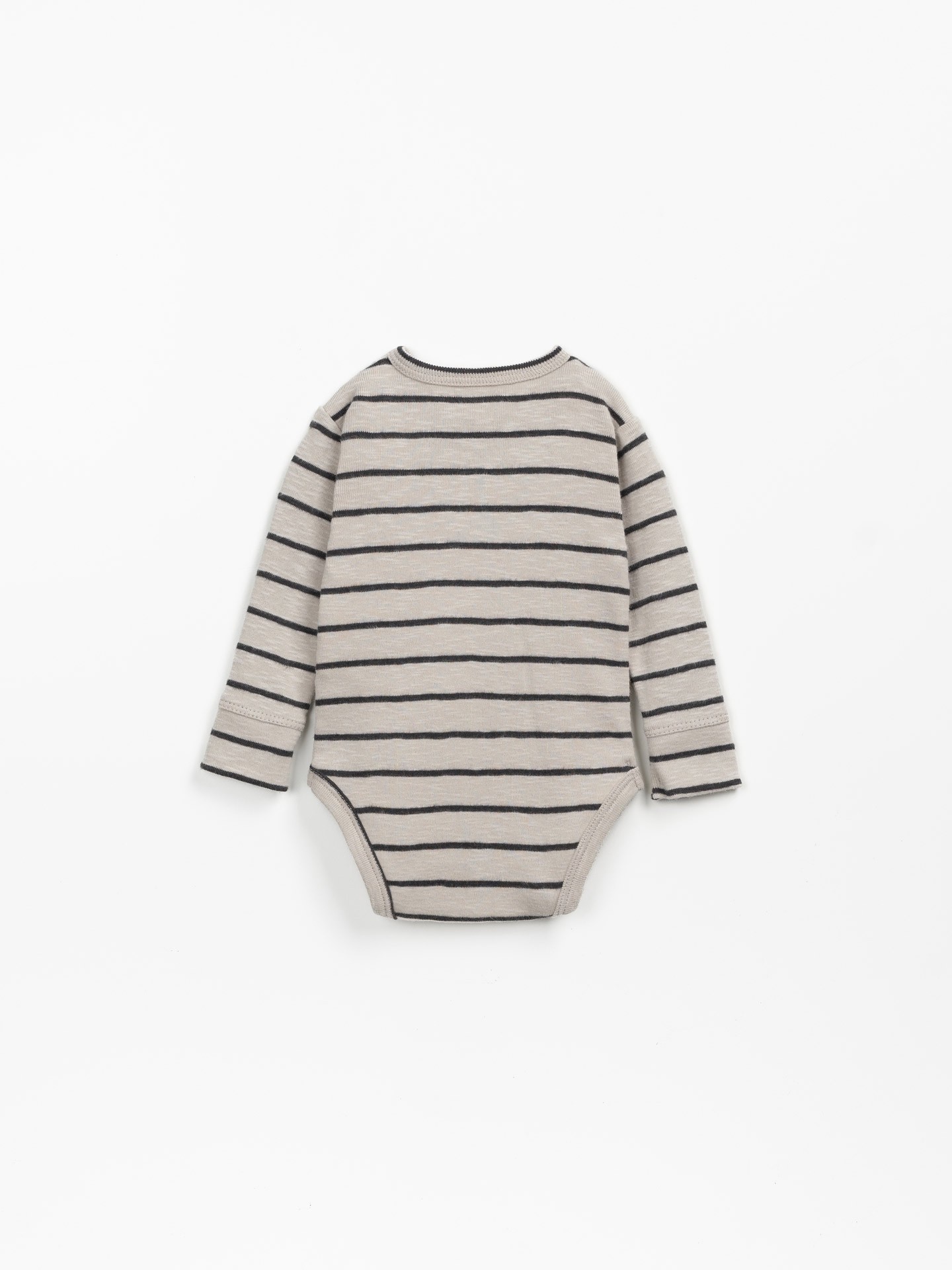 Striped bodysuit in organic cotton