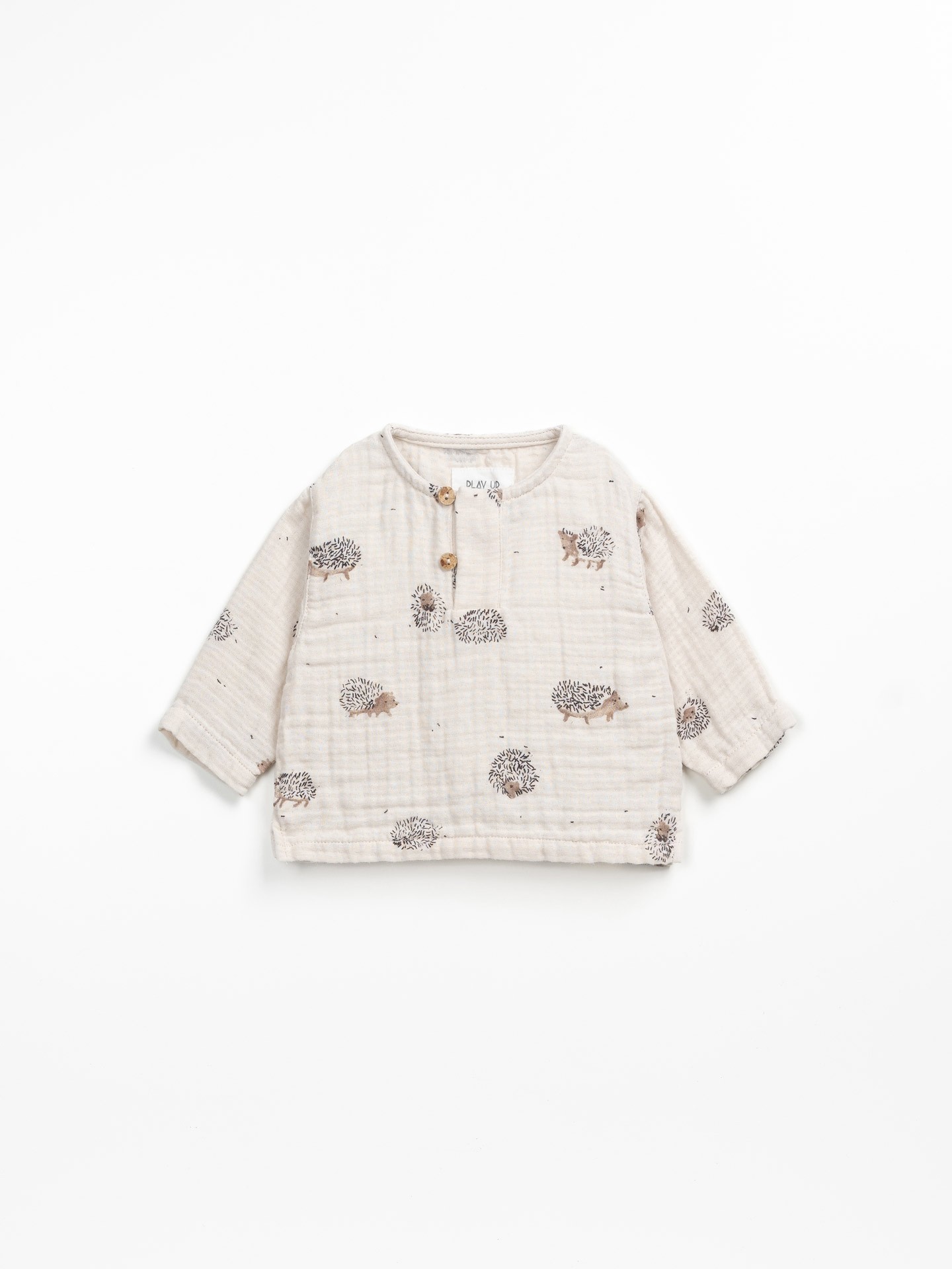 Blusa con stampa a ricci