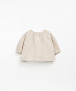 Blusa di tessuto con apertura a bottoni in cocco | Wooden Memories