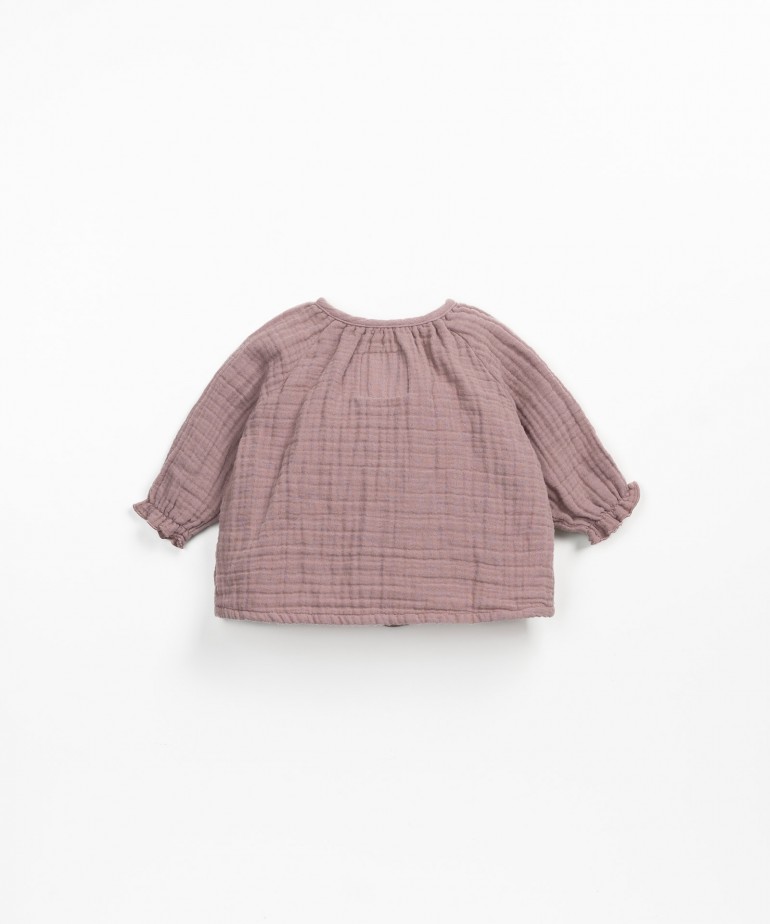 Blusa in tessuto di cotone