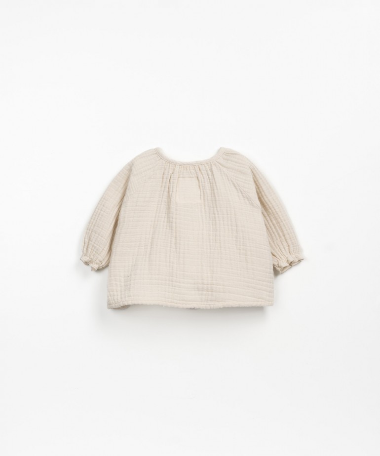 Blusa in tessuto di cotone