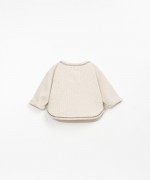 Jersey sweater with contrasting seams | Wooden Memories