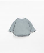 Jersey sweater with contrasting seams | Wooden Memories