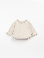 Interlock sweater with a mixture of natural fibers