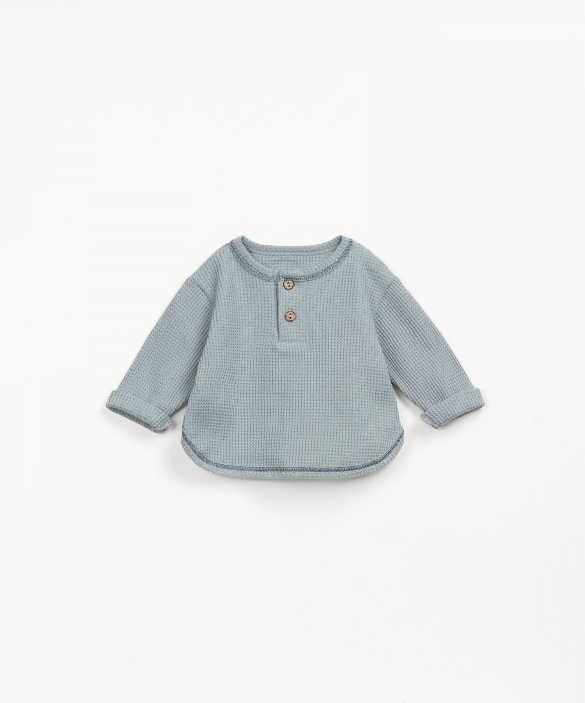 Jersey sweater with contrasting seams | Wooden Memories