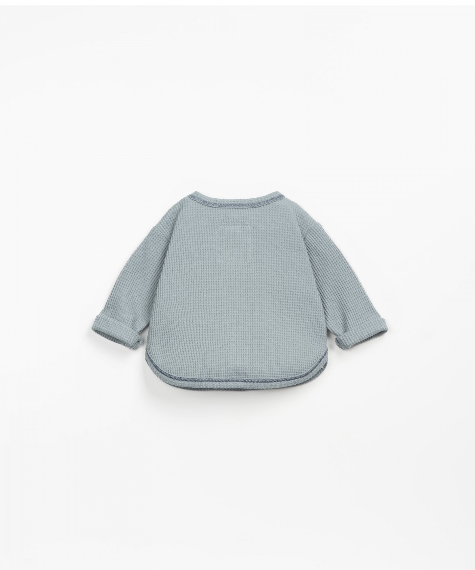 Jersey sweater with contrasting seams | Wooden Memories