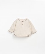 Jersey sweater with contrasting seams | Wooden Memories