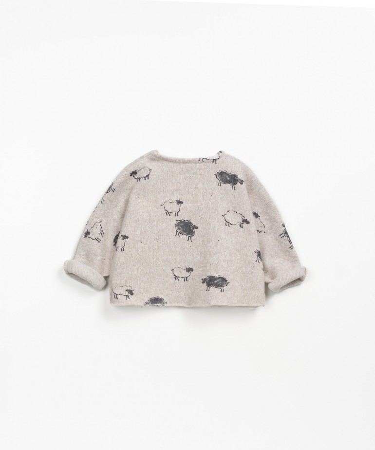 Maglia misto di fibre riciclate