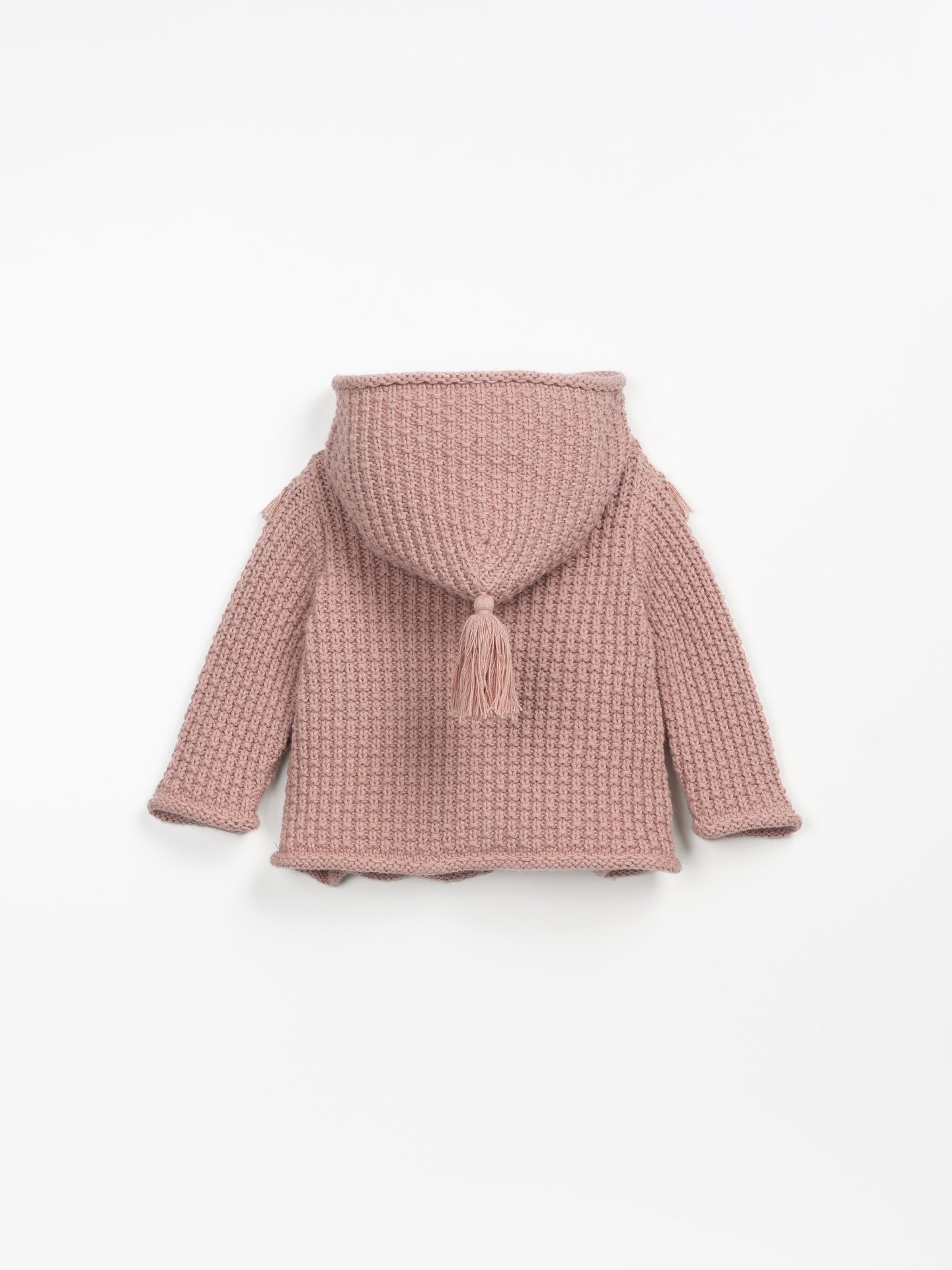 Casaco tricot com mistura de algodão e lã