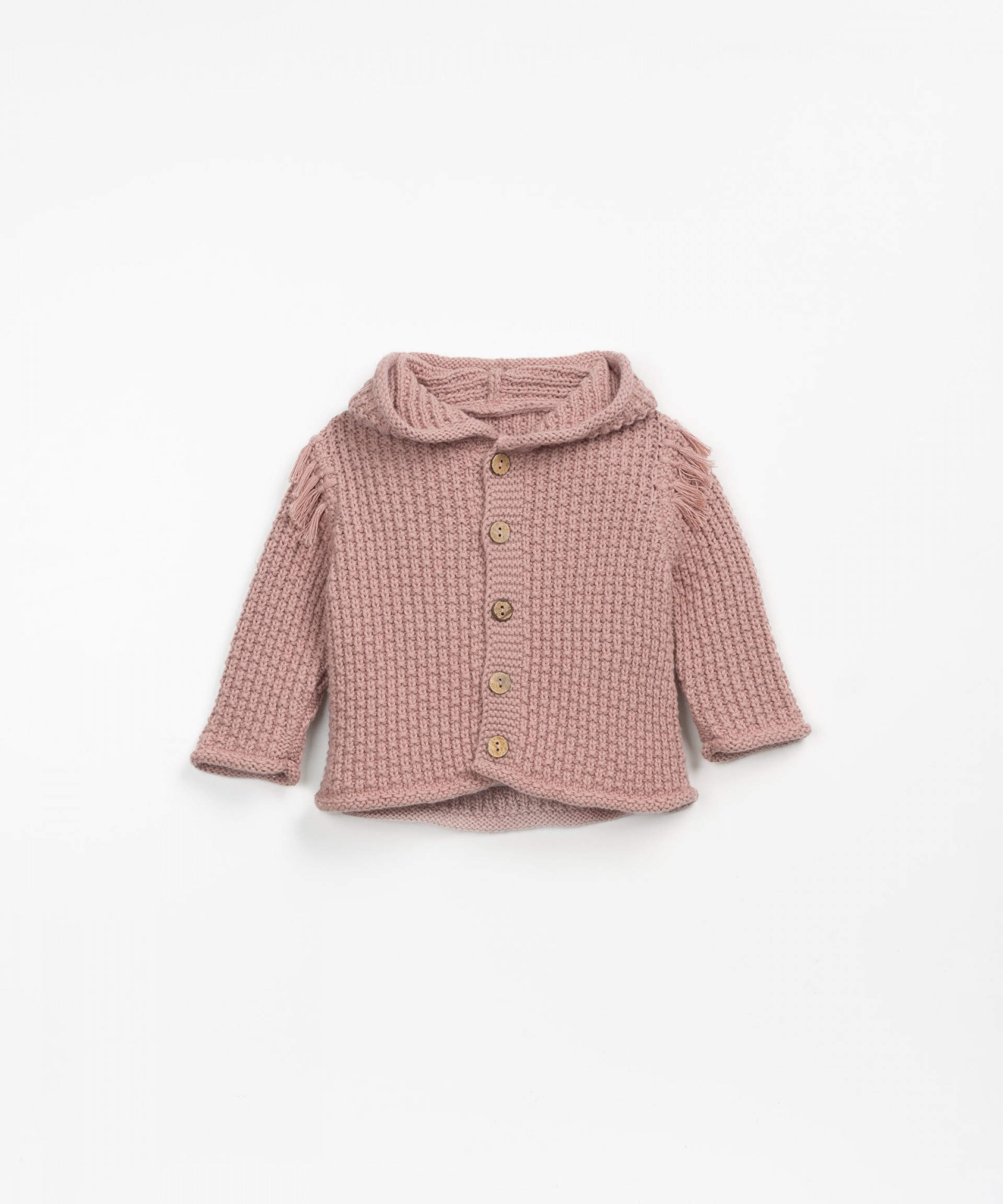 Cardigan en tricot  capuche  | Wooden Memories