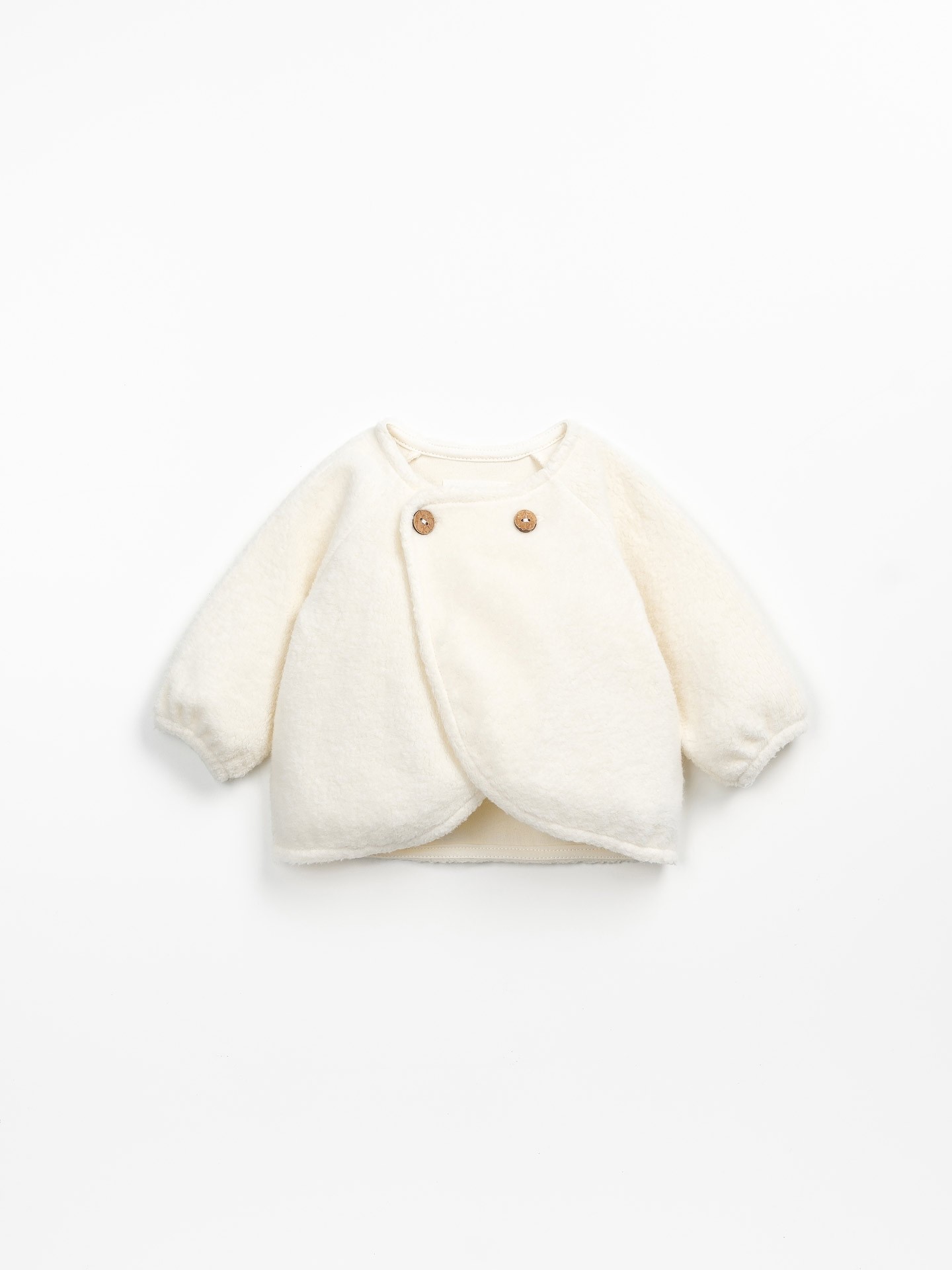 Cardigan en maille polaire avec des boutons