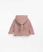 Knitted cardigan with hoodie | Wooden Memories