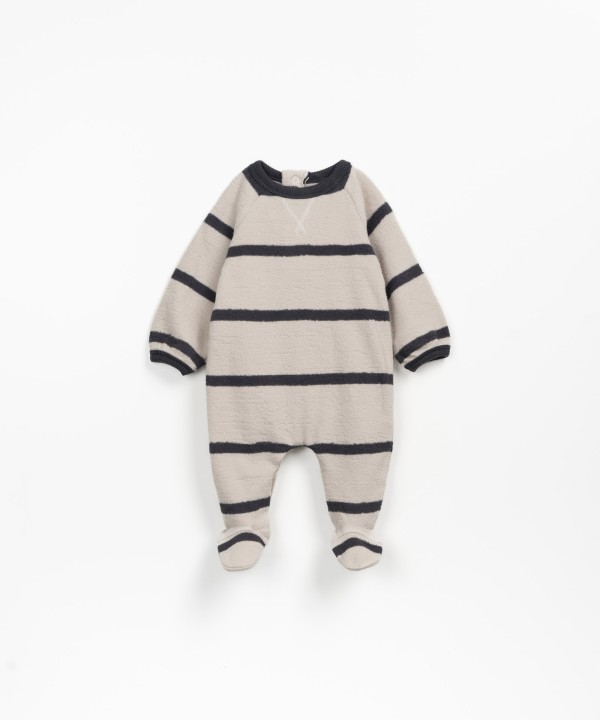 Macac�o com mistura de algod�o org�nico e algod�o reciclado