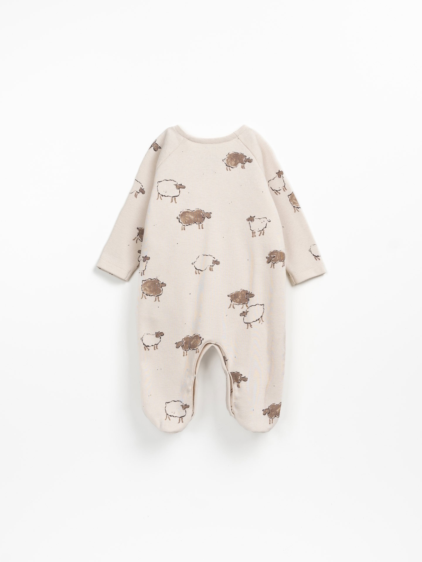 Jersey jumpsuit with sheep print