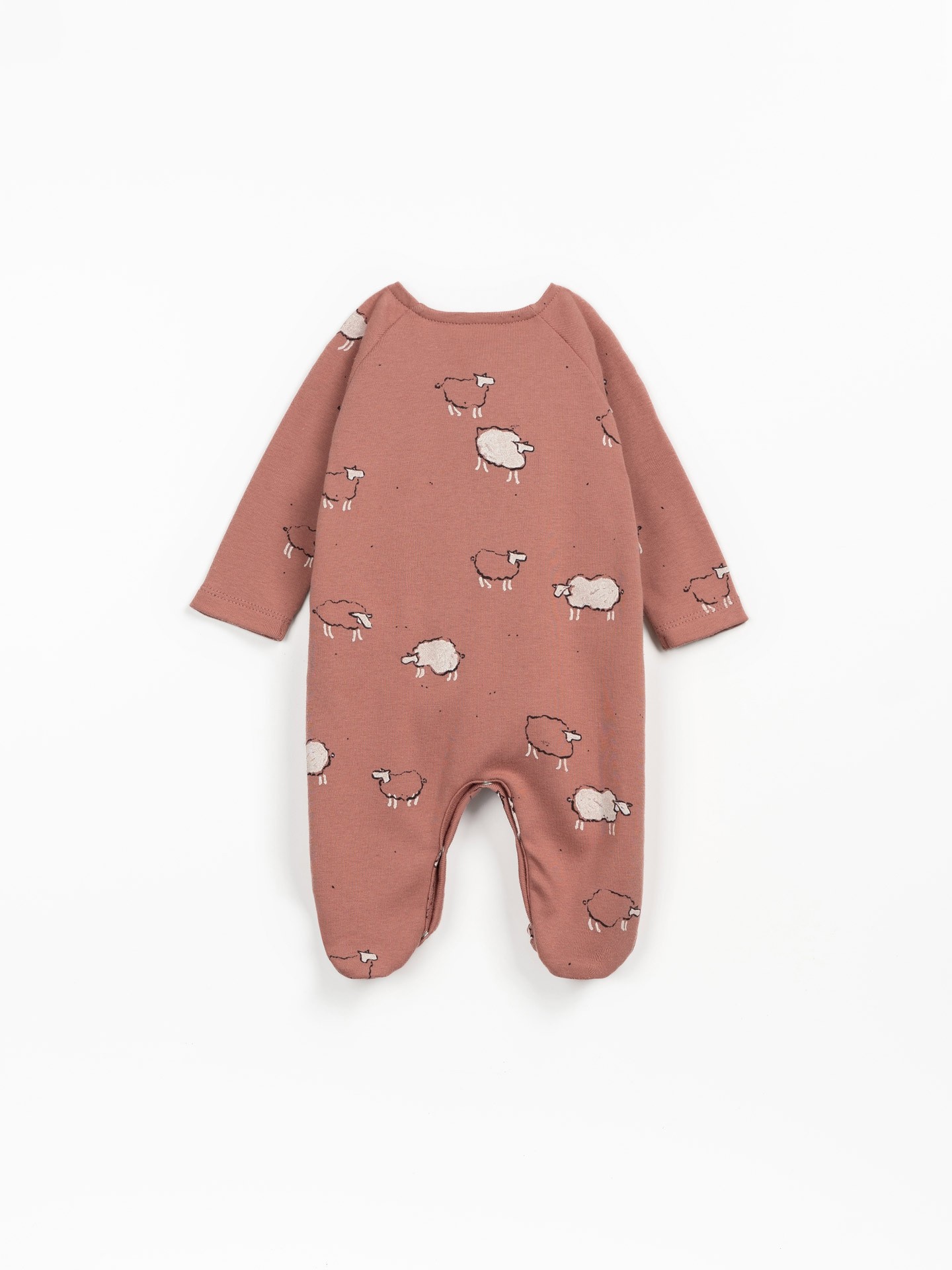 Jersey jumpsuit with sheep print