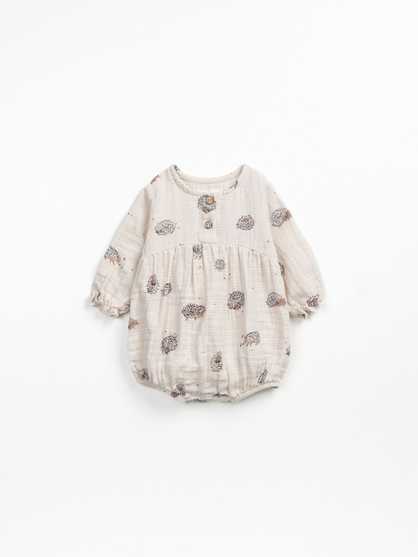 Macacão de tecido com estampado de ouriços