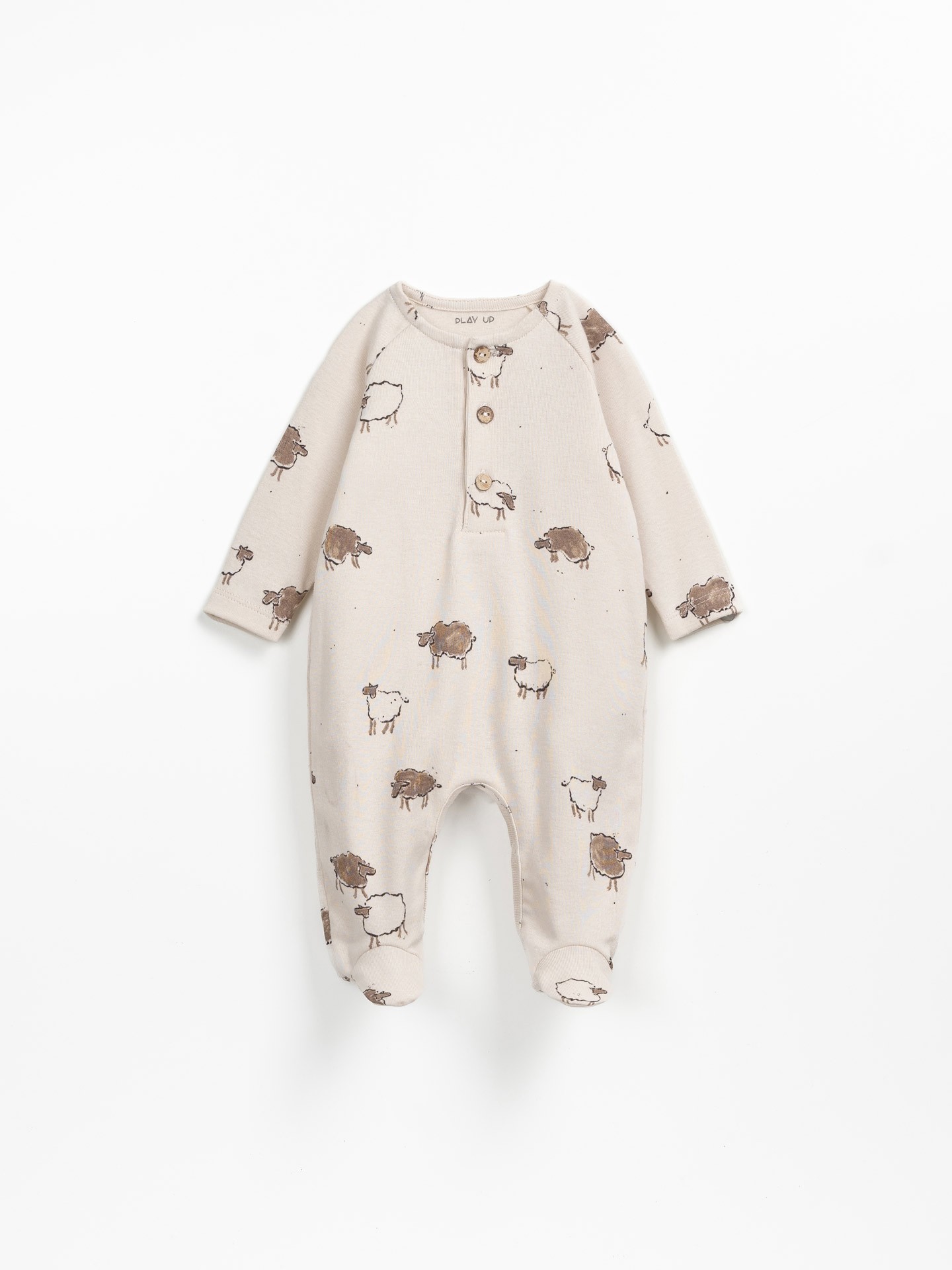 Jersey jumpsuit with sheep print